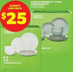 Real Canadian Superstore Everyday essentials 12 piece dinnerware sets offer