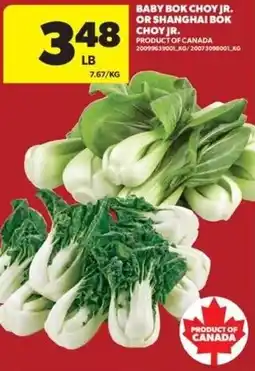 Real Canadian Superstore Baby bok choy jr. or shanghai bok choy jr. offer