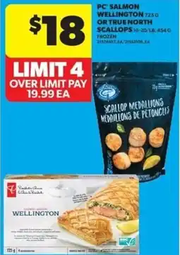 Real Canadian Superstore Pc salmon wellington or true north scallops offer