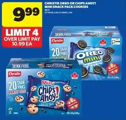Real Canadian Superstore Christie oreo or chips ahoy! mini snack pack cookies offer
