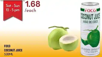 Foco coconut juice