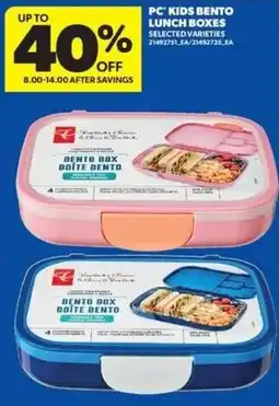 Real Canadian Superstore Pc kids bento lunch boxes offer