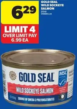 Real Canadian Superstore Gold seal wild sockeye salmon offer