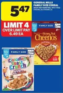 Real Canadian Superstore General mills family size cereal offer