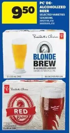 Real Canadian Superstore Pc' de- alcoholized beer offer
