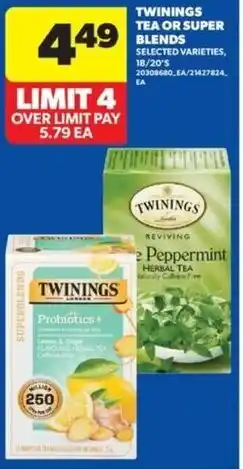 Real Canadian Superstore Twinings tea or super blends offer