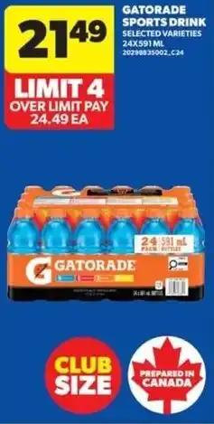 Real Canadian Superstore Gatorade sports drink offer
