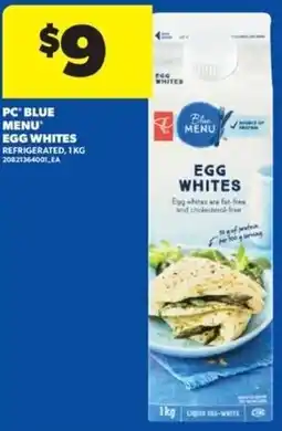 Real Canadian Superstore Pc blue menu egg whites offer