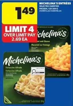 Real Canadian Superstore Michelina's entrées offer