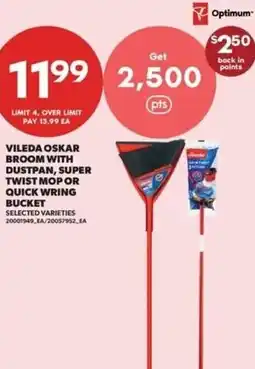 Real Canadian Superstore Vileda oskar broom with dustpan, super twist mop or quick wring bucket offer