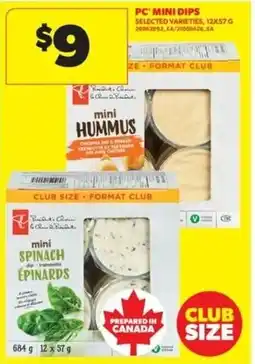 Real Canadian Superstore Pc mini dips offer