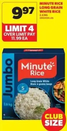 Real Canadian Superstore Minute rice long grain white rice offer
