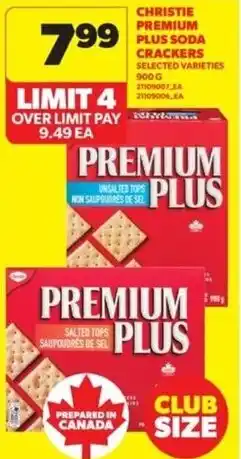 Real Canadian Superstore Christie premium plus soda crackers offer