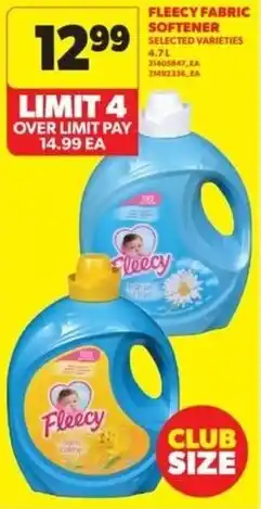 Real Canadian Superstore Fleecy fabric softener offer