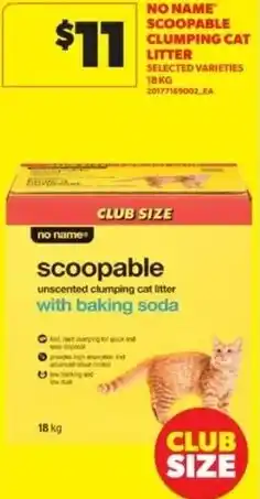Real Canadian Superstore No name scoopable clumping cat litter offer