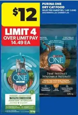 Real Canadian Superstore Purina one dry cat food offer