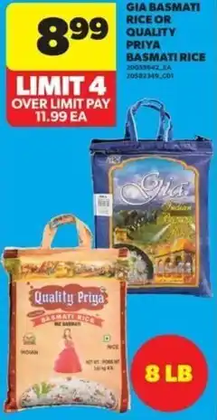 Real Canadian Superstore Gia basmati rice or quality priya basmati rice offer
