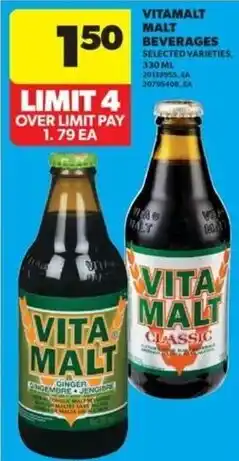 Real Canadian Superstore Vitamalt malt beverages offer