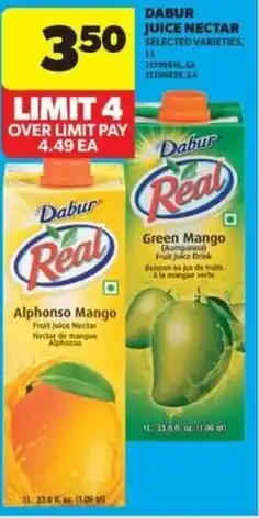 Real Canadian Superstore Dabur juice nectar offer
