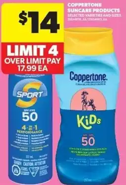 Real Canadian Superstore Coppertone suncare products offer