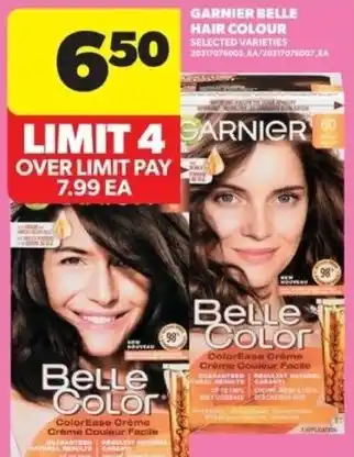 Real Canadian Superstore Garnier belle hair colour offer