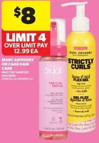 Real Canadian Superstore Marc anthony or cake hair care offer