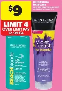 Real Canadian Superstore John frieda hair care offer