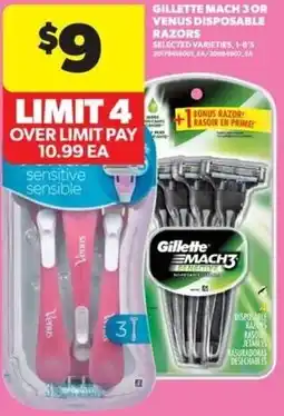Real Canadian Superstore Gillette mach 3 or venus disposable razors offer