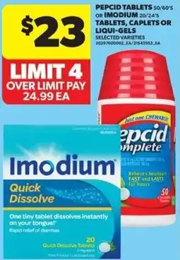 Real Canadian Superstore Pepcid tablets 50/60s offer