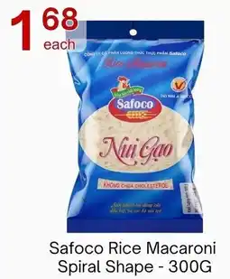 Lucky Supermarket Safoco Rice Macaroni Spiral Shape offer