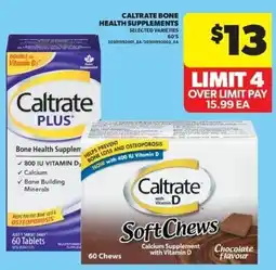 Real Canadian Superstore Caltrate bone health supplements offer