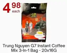 Lucky Supermarket Trung Nguyen G7 Instant Coffee Mix 3-In-1 Bag offer