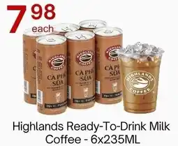 Lucky Supermarket Highlands Ready-To-Drink Milk Coffee offer