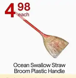 Lucky Supermarket Ocean Swallow Straw Broom Plastic Handle offer