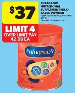 Real Canadian Superstore Enfagrow nutritional supplement milk based powder offer