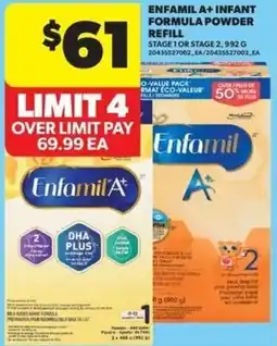 Real Canadian Superstore Enfamil a+ infant formula powder refill offer