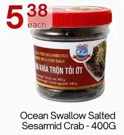 Lucky Supermarket Ocean Swallow Salted Sesarmid Crab offer