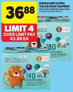 Real Canadian Superstore Kiddicare ultra value pack diapers offer