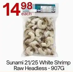 Lucky Supermarket Sunami 21/25 White Shrimp Raw Headless offer