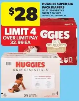 Real Canadian Superstore Huggies super big pack diapers offer