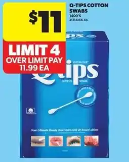 Real Canadian Superstore Q-tips cotton swabs offer