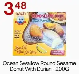 Lucky Supermarket Ocean Swallow Round Sesame Donut With Durian offer