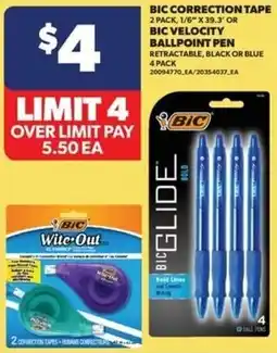 Real Canadian Superstore Bic correction tape offer