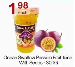 Lucky Supermarket Ocean Swallow Passion Fruit Juice With Seeds offer