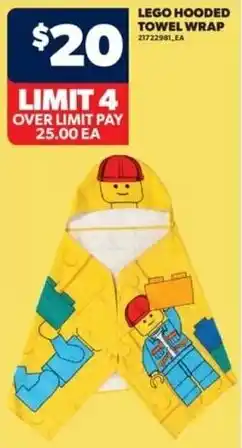 Real Canadian Superstore Lego hooded towel wrap offer