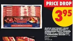 No Frills Maple leaf ready crisp fully cooked bacon offer