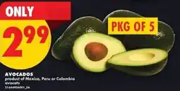 No Frills Avocados offer