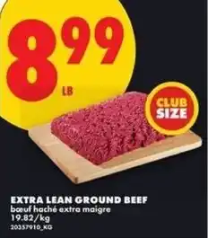 No Frills Extra lean ground beef offer