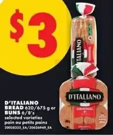 No Frills D'italiano bread offer