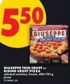 No Frills Giuseppe thin crust or rising crust pizza offer